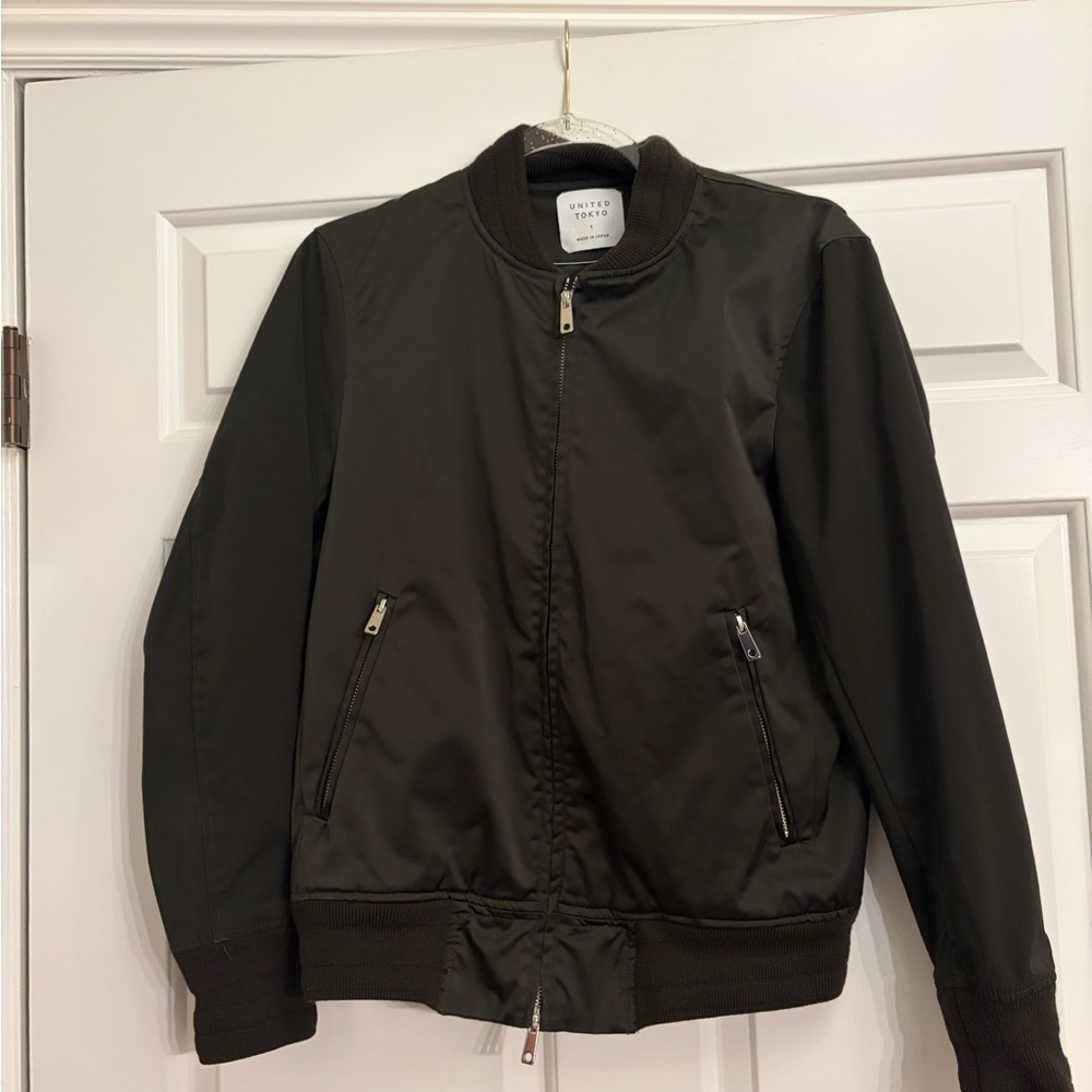 Stretch Satin MA-1 Bomber Jacket from the Japanese fashion label UNITED TOKYO.